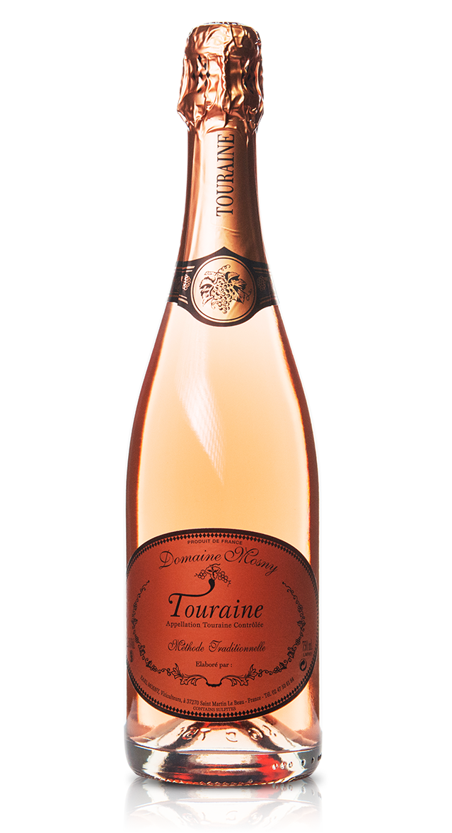 vin rosé effervescent Touraine - Domaine Mosny