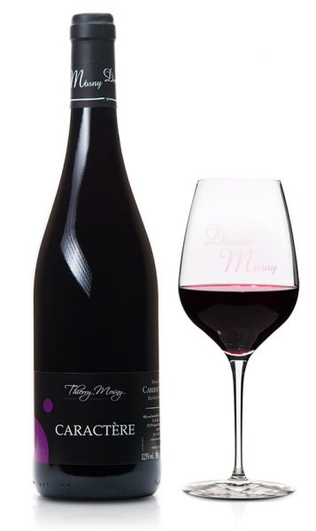 verre-bouteille-caractere vin rouge Vin de France Caractère - Domaine Mosny