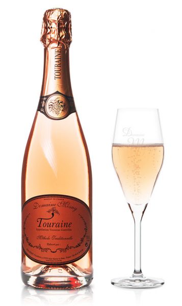 vin rosé effervescent Touraine - Domaine Mosny